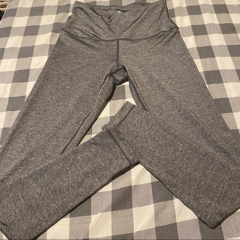 SO Heather Gray Wide Band Leggings Women's Approx Small Spandex Blend